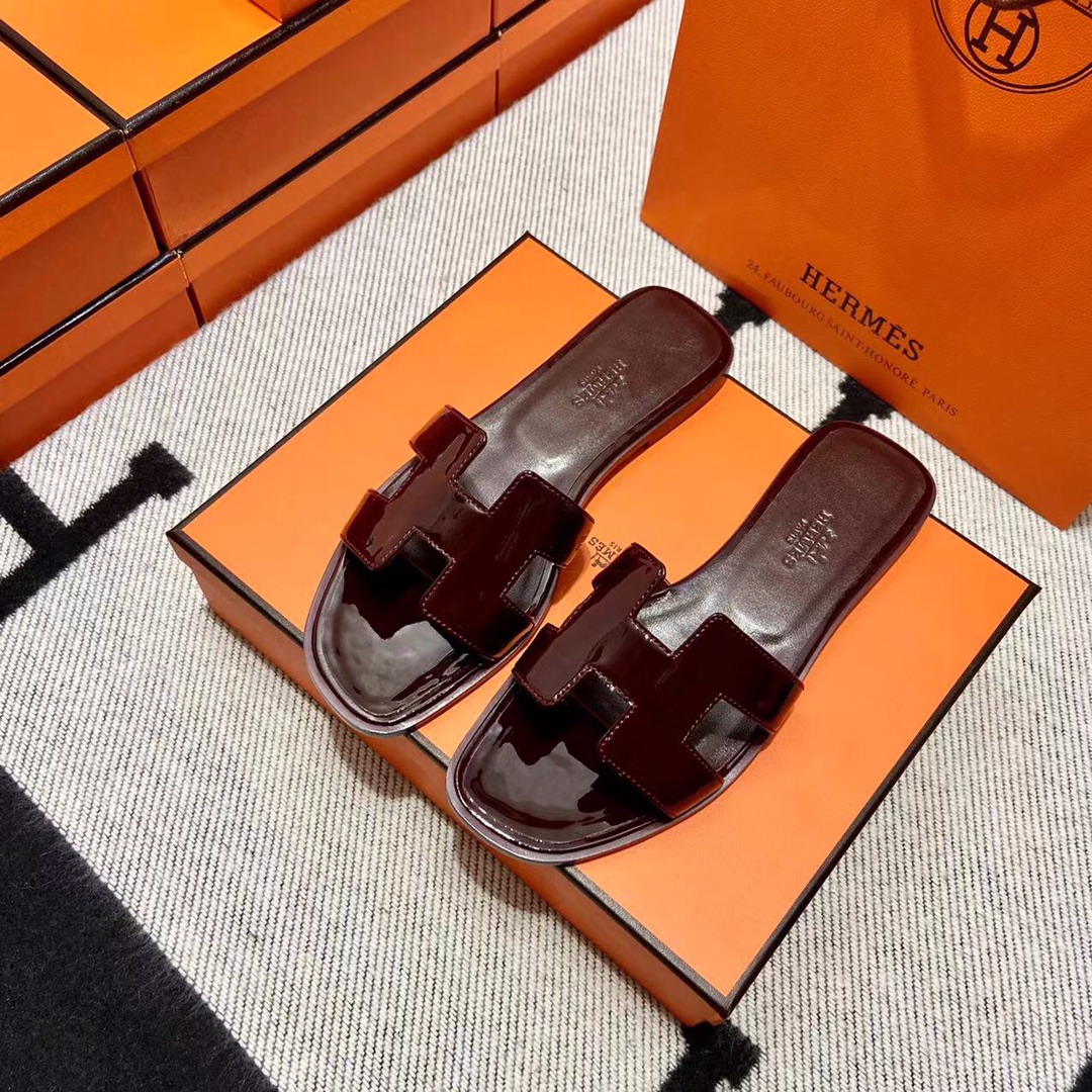 에르메스 올수공 오란 슬리퍼 샌들 페이던트 32